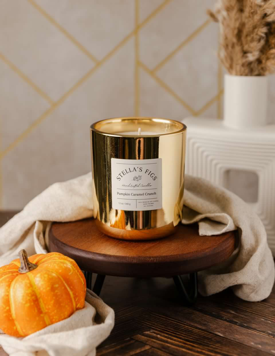 Fall Luxury Gold Candle